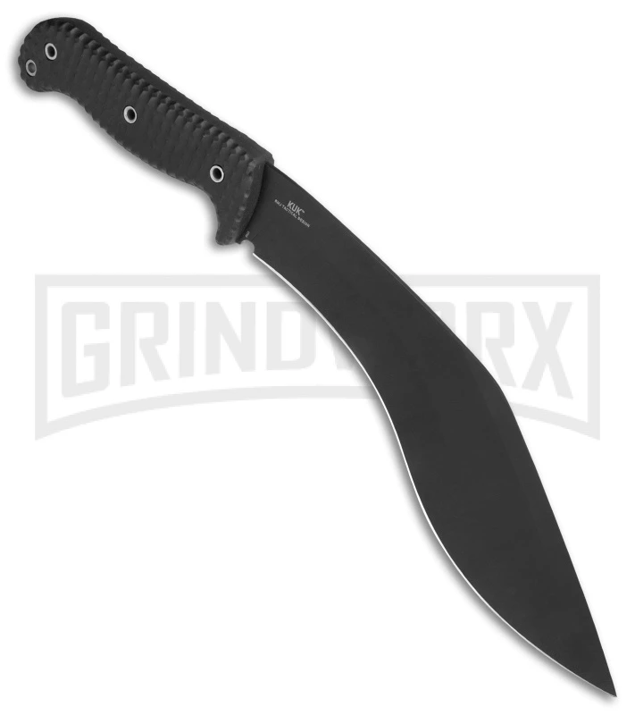 CRKT 2742 Johnson KUK Tactical Black Fixed Blade Knife - Black Kukri 2 CRKT 2742 Johnson KUK Tactical Black Fixed Blade Knife - Black Kukri - Image 2