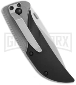 CRKT Ichi Koji Hara Black/Gray Spring Assist Knife - Satin Plain -Kershaw Sale Store CRKT Koji Hara Ichi SA Gray Satin 1070 BHQ 0649 jr side large