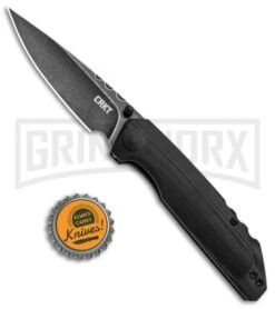 CRKT 7045 Lerch Fast Lane OutBurst Black G-10 Assisted Knife - Black -Kershaw Sale Store CRKT Lerch Fast Lane OutBurst Assited Black Black 7045 BHQ 92315 jr bottlecap large