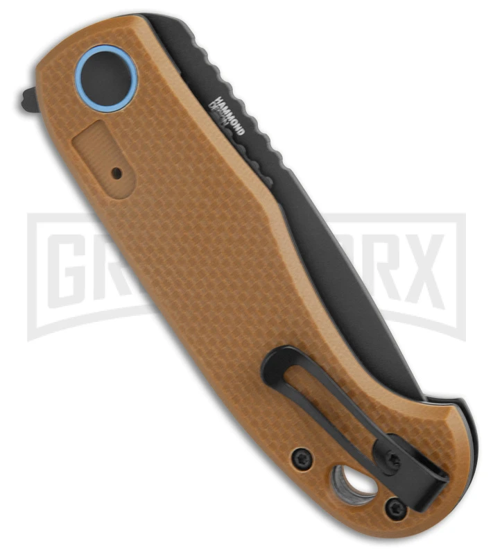 CRKT P.S.D. II Tan G-10 Asssited Opening Liner Lock Knife - Black Plain 3 CRKT P.S.D. II Tan G-10 Asssited Opening Liner Lock Knife - Black Plain - Image 3