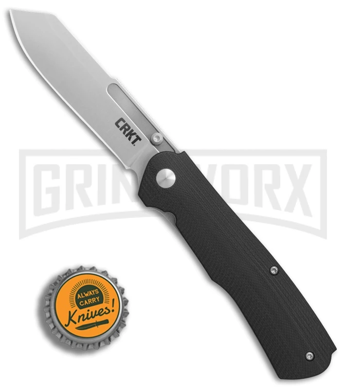 CRKT 6040 Radic Black G-10 Spring Assisted Knife - Satin 4 CRKT 6040 Radic Black G-10 Spring Assisted Knife - Satin - Image 4