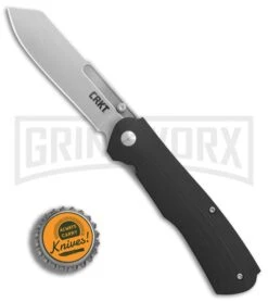 CRKT 6040 Radic Black G-10 Spring Assisted Knife - Satin -Kershaw Sale Store CRKT Radic Black G10 satin BHQ 76682 er bottlecap large