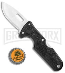 Cold Steel Click-N-Cut Black ABS Exchangeable Blade Knife - Stonewash Plain -Kershaw Sale Store Cold Steel Click N Cut Exchangeable Black BDS Satin 40A BHQ 106751 jr bottlecap large