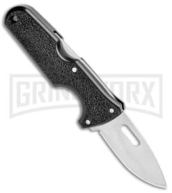 Cold Steel Click-N-Cut Black ABS Exchangeable Blade Knife - Stonewash Plain -Kershaw Sale Store Cold Steel Click N Cut Exchangeable Black BDS Satin 40A BHQ 106751 jr spine large