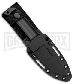 Cold Steel Drop Forged Hunter Black 52100 Steel Fixed Blade Knife - Black Plain -Kershaw Sale Store Cold Steel Drop Forged Hunter Black BHQ 96741 jr sheath large