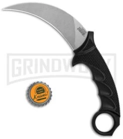 Cold Steel Black Karambit Steel Tiger Fixed Blade Knife - Stonewash Plain 7 Cold Steel Black Karambit Steel Tiger Fixed Blade Knife - Stonewash Plain -Kershaw Sale Store Cold Steel Karambit Steel Tiger SW 49KST BHQ 6868 jr bottlecap 2 large