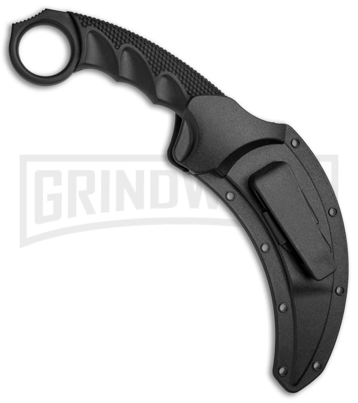 Cold Steel Black Karambit Steel Tiger Fixed Blade Knife - Stonewash Plain 3 Cold Steel Black Karambit Steel Tiger Fixed Blade Knife - Stonewash Plain - Image 3
