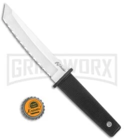 Cold Steel Kobun Fixed Blade Knife - Satin Serrated -Kershaw Sale Store Cold Steel Kobun Tanto Satin Serr 17TS BHQ 105890 jr bottlecap large