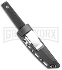 Cold Steel Kobun Fixed Blade Knife - Satin Serrated -Kershaw Sale Store Cold Steel Kobun Tanto Satin Serr 17TS BHQ 105890 jr sheath large