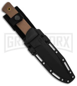 Cold Steel SRK Search Rescue Tan Polymer Fixed Blade Knife - Black Plain -Kershaw Sale Store Cold Steel SRK Search Rescue FB Knife Tan Polymer 6in Black BHQ 158054 td side large