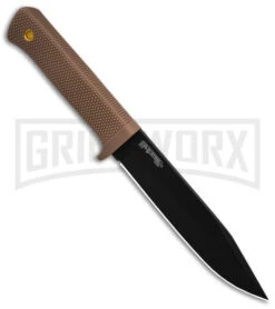 Cold Steel SRK Search Rescue Tan Polymer Fixed Blade Knife - Black Plain -Kershaw Sale Store Cold Steel SRK Search Rescue FB Knife Tan Polymer 6in Black BHQ 158054 td spine large