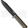 Cold Steel SRK Survival Rescue FDE Fixed Blade Knife - Black Plain -Kershaw Sale Store Cold Steel SRK in SK 5 Dark Earth Black BHQ 175065 jr large