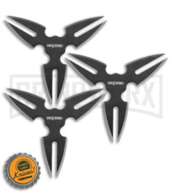 Cold Steel Throwing Stars Black Stainless Steel - 3 Pack -Kershaw Sale Store Cold Steel Throwing Stars 3 Pack BHQ 176997 jr bottlecap large