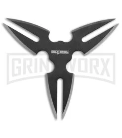 Cold Steel Throwing Stars Black Stainless Steel - 3 Pack -Kershaw Sale Store Cold Steel Throwing Stars 3 Pack BHQ 176997 jr front large