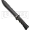 Coleman Dark Wilderness Black Polymer Fixed Blade Knife - Black Plain -Kershaw Sale Store Coleman Dark Wilderness Black Polymer Black Plain BHQ 80005 er large