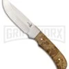 Elk Ridge Bewilder Burl Wood Fixed Blade Knife - Satin Plain -Kershaw Sale Store Elk Ridge Bweilder burl wood satin BHQ 45987 er large