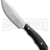 Elk Ridge Ranchhand Black Wood Fixed Blade Knife - Satin Plain -Kershaw Sale Store Elk Ridge Ranchhand Fixed Black Wood Satin BP 24928 jr large