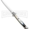 Frank B. 11" Brazilian Horn Italian Stiletto Auto Knife - Dagger 5 Frank B. 11" Brazilian Horn Italian Stiletto Auto Knife - Dagger -Kershaw Sale Store Frank B 11in Italian Stiletto Auto Brzilian Horn Satin Dagger BHQ 105234 jr large 1