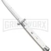 Frank B. 11" Italian White Pearlex Tactical Swinguard - Satin Bayonet -Kershaw Sale Store Frank B 11in Italian White Pearlex Tactical Swinguard Bayo GX 4841 jr large