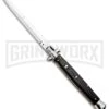 Frank B. 13" Black Italian Stiletto Automatic Knife - Bayonet Satin Plain -Kershaw Sale Store Frank B 13in Italian Stiletto Black Bayo Satin GX 8288 jr large