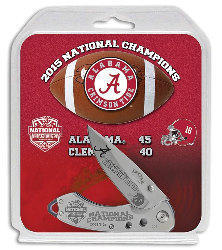 Frost Cutlery Alabama Champs Gray Spring Assisted Knife - Satin Plain 1 Frost Cutlery Alabama Champs Gray Spring Assisted Knife - Satin Plain