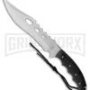 Frost Cutlery Beaver Tail Bowie Pakkawood Fixed Blade Knife - Satin Plain -Kershaw Sale Store Frost Cutlery Beaver Tail Bowie Pakkawood Satin BP 21255 jr large