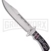 Frost Cutlery Black Hills Breeze Black Pakkawood Fixed Blade Knife - Satin Plain