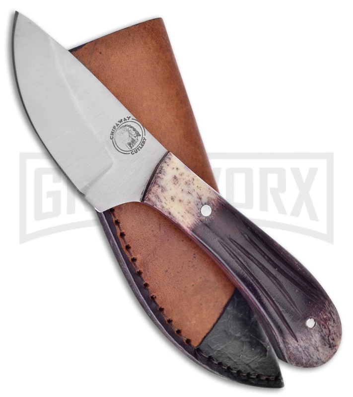 Frost Cutlery Chipaway Little Chipmunk Brown Fixed Blade Knife - Satin Plain 1 Frost Cutlery Chipaway Little Chipmunk Brown Fixed Blade Knife - Satin Plain