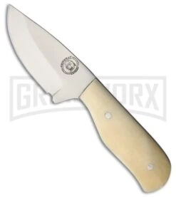 Frost Cutlery Chipaway Murcielago White Bone Fixed Blade Knife - Satin Plain