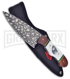 Frost Cutlery Chipaway Feather Fixed Blade Knife - Gray Plain