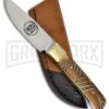 Frost Cutlery Chipaway Little Fox Brown Bone Fixed Blade Knife - Satin Plain 2 Frost Cutlery Chipaway Little Fox Brown Bone Fixed Blade Knife - Satin Plain -Kershaw Sale Store Frost Cutlery Chipaway little fox brown satin BHQ 53641 er large
