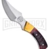 Frost Cutlery Chipaway Snake River Skinner Brown Fixed Blade Knife - Satin Plain