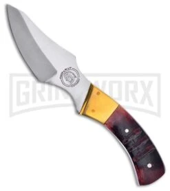 Frost Cutlery Chipaway Snake River Skinner Brown Fixed Blade Knife - Satin Plain