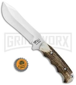 Frost Cutlery Hen & Rooster Rammed Bowie Stag Fixed Blade Knife - Satin Plain 7 Frost Cutlery Hen & Rooster Rammed Bowie Stag Fixed Blade Knife - Satin Plain -Kershaw Sale Store Frost Cutlery Hen and Rooster Rammed Bowie Stag Fixed Blade Satin GX 28164 jr bottlecap large