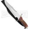 Frost Cutlery Howling Wolf II Frostwood Fixed Blade Knife - Satin Plain
