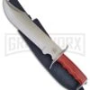 Frost Cutlery Howling Wolf II Red Pakkawood Fixed Blade Knife - Satin Plain
