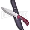 Frost Cutlery Scavenger Bowie Red/Black Pakkawood Fixed Blade Knife -Satin Plain 2 Frost Cutlery Scavenger Bowie Red/Black Pakkawood Fixed Blade Knife -Satin Plain -Kershaw Sale Store Frost Cutlery Scavenger Bowie Red Black Pakkawood satin plain BHQ 81163 er large