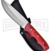Frost Cutlery Sharps Silent Hunter Red Pakkawood Fixed Blade Knife - Satin Plain 3 Frost Cutlery Sharps Silent Hunter Red Pakkawood Fixed Blade Knife - Satin Plain -Kershaw Sale Store Frost Cutlery Sharps Silent Hunter Red Pakkawood Satin BP 26847 jr large