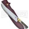 Frost Cutlery Stag Bowie Brown Fixed Blade Knife - Satin Plain -Kershaw Sale Store Frost Cutlery Stag Bowie brown satin BHQ 53595 er large