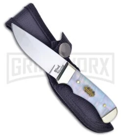 Frost Cutlery Steel Warrior Coon Hunter MOP Fixed Blade Knife - Mirror Plain
