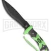 Frost Cutlery Tac Xtreme Zombie Slayer Green Fixed Blade Knife - Black Plain 5 Frost Cutlery Tac Xtreme Zombie Slayer Green Fixed Blade Knife - Black Plain -Kershaw Sale Store Frost Cutlery Tac Xtreme Zombie Slayer Black FTX075GB BP 21035 jr large