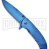 Frost Cutlery Totality Blue Spring Assisted Knife - Blue Plain 3 Frost Cutlery Totality Blue Spring Assisted Knife - Blue Plain -Kershaw Sale Store Frost Cutlery Totality SA Blue BP 26763 jr large