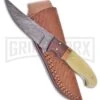 Frost Cutlery Trail Grazer White Bone/Olive Wood Fixed Blade Knife - Damascus 3 Frost Cutlery Trail Grazer White Bone/Olive Wood Fixed Blade Knife - Damascus -Kershaw Sale Store Frost Cutlery Trail Grazer White Bone Olive Wood Damascus BHQ 81246 er large