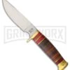 Frost Cutlery Trophy Stag Sage Grouse Pakkawood Fixed Blade Knife - Satin Plain -Kershaw Sale Store Frost Cutlery Trophy Stag Sage Grouse satin BHQ 53812 er large