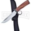 Frost Cutlery Valley Forge The Wick Wood Fixed Blade Knife - Satin Plain -Kershaw Sale Store Frost Cutlery Valley Forge The Wick wood satin BHQ 48467 er large