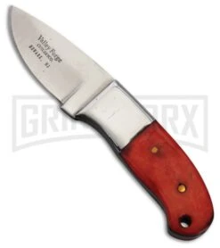 Frost Cutlery Valley Forge Thumb Knife Red Fixed Blade - Satin Plain