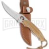 Frost Cutlery Whitetail Skinner Zebrawood Fixed Blade Knife - Satin Plain -Kershaw Sale Store Frost Cutlery Whitetail skinner zebrawood satin BHQ 48534 er large