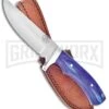 Frost Cutlery Chipaway Classic Hunter Blue Wood Fixed Blade Knife - Satin Plain 4 Frost Cutlery Chipaway Classic Hunter Blue Wood Fixed Blade Knife - Satin Plain -Kershaw Sale Store Frost cutlery chipaway classic hunter blue wood satin BHQ 89243 jr large