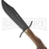 Frost Cutlery Hen & Rooster Dusk Hunter Stag Fixed Blade Knife - Black Plain 3 Frost Cutlery Hen & Rooster Dusk Hunter Stag Fixed Blade Knife - Black Plain -Kershaw Sale Store Frost cutlery hen and rooster dusk hunter stag black BP 28154 jr large