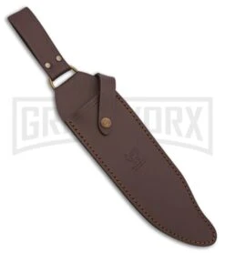 Frost Cutlery Hen & Rooster Dusk Hunter Stag Fixed Blade Knife - Black Plain -Kershaw Sale Store Frost cutlery hen and rooster dusk hunter stag black BP 28154 jr sheath large 1